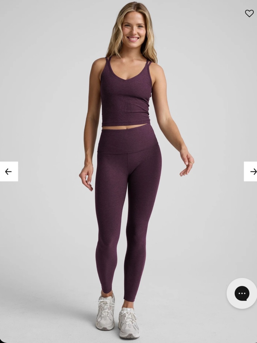 beyond yoga spacedye get across tank in eggplant - Picture 4 of 7